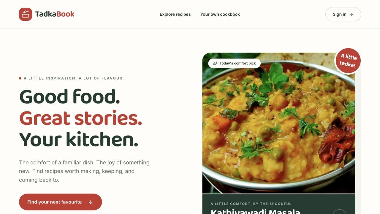 TadkaBook product preview
