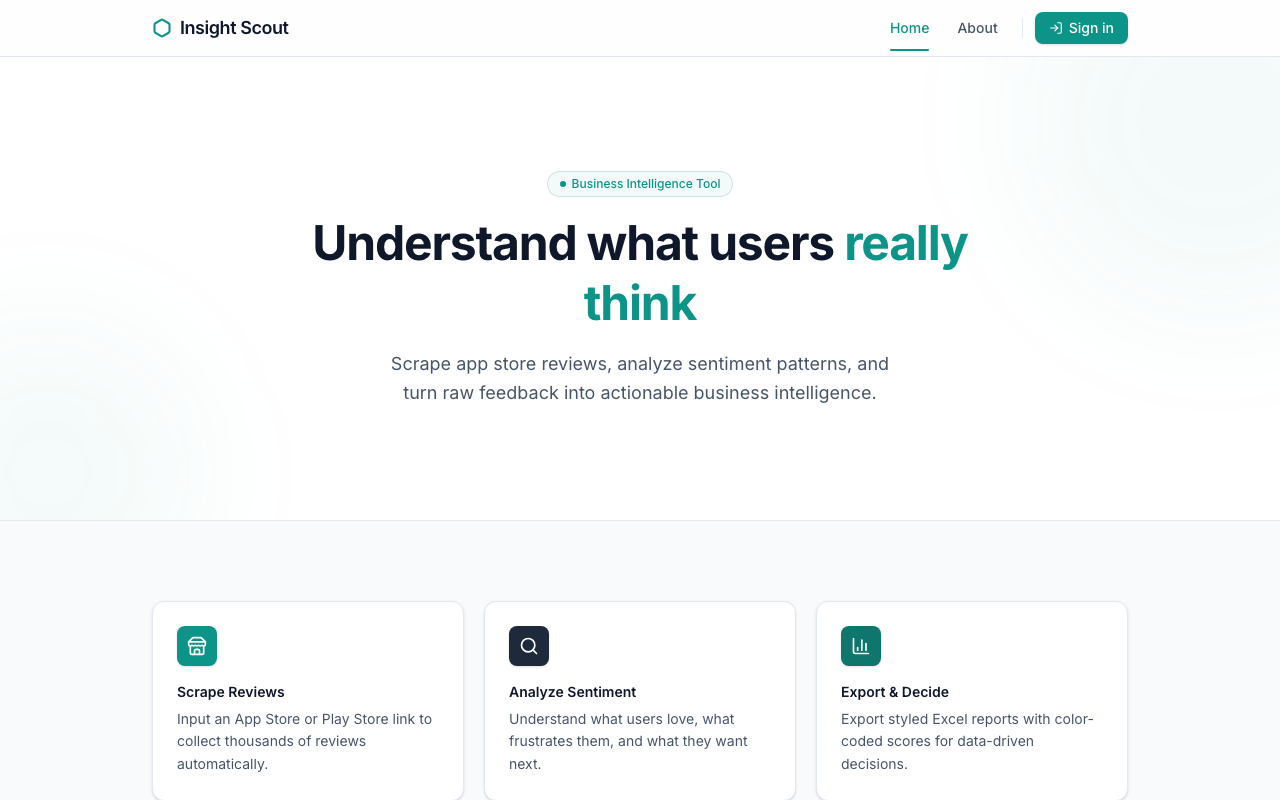 Insight Scout screenshot
