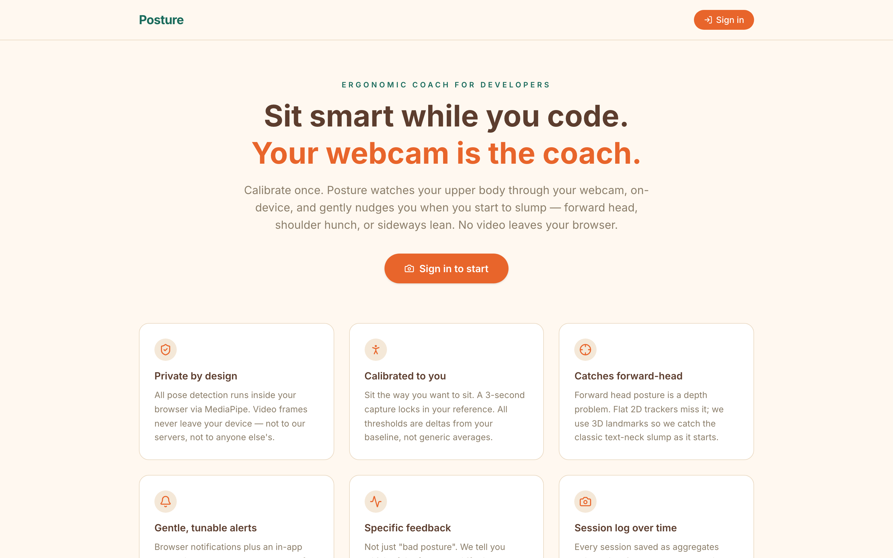 Posture screenshot